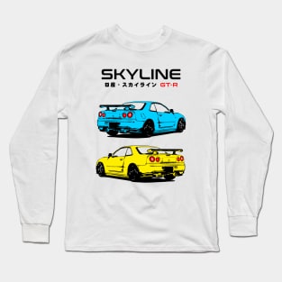 GTR Blue & Yellow Long Sleeve T-Shirt